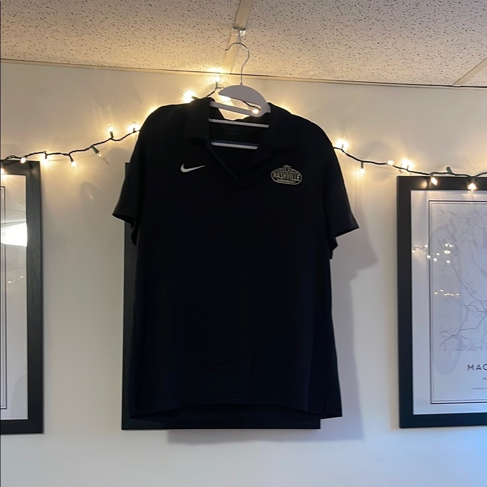 Nike Black Polo Shirt with Logo